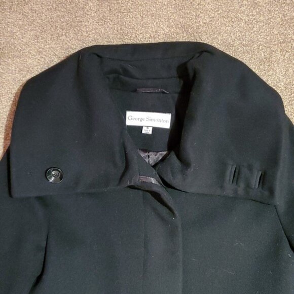 NWT, $345, GEORGE SIMONTON Lambs Wool Cashmere Coat - 6 - Picture 2 of 11